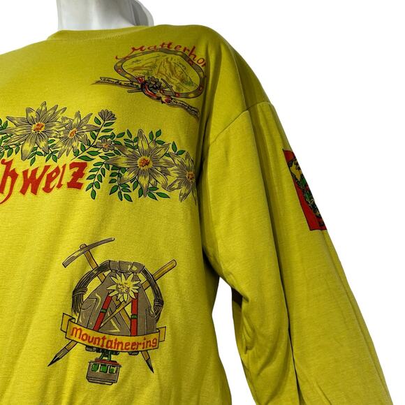 schweiz matterhorn reversible pullover puffer sweatshirt womens - Picture 2 of 11